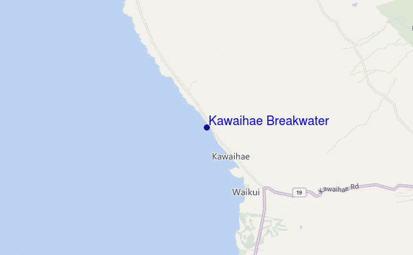 carte de localisation de Kawaihae Breakwater
