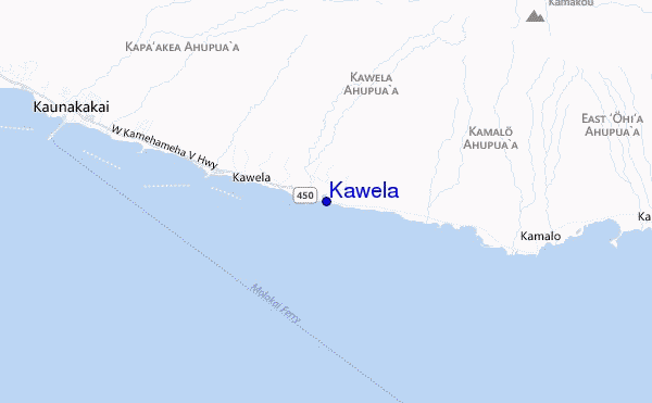 carte de localisation de Kawela