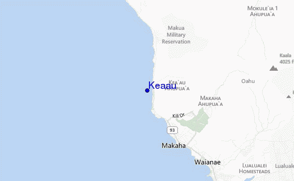 carte de localisation de Keaau