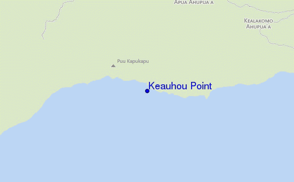 carte de localisation de Keauhou Point