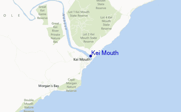 carte de localisation de Kei Mouth