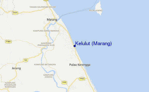 carte de localisation de Kelulut (Marang)