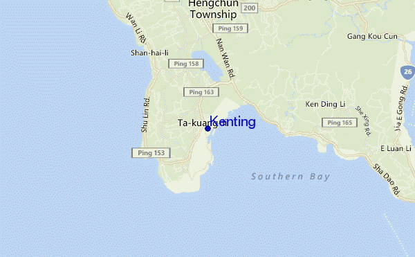 carte de localisation de Kenting