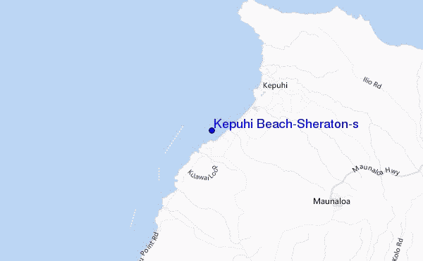 carte de localisation de Kepuhi Beach/Sheraton's