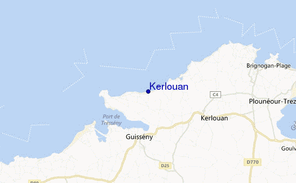carte de localisation de Kerlouan