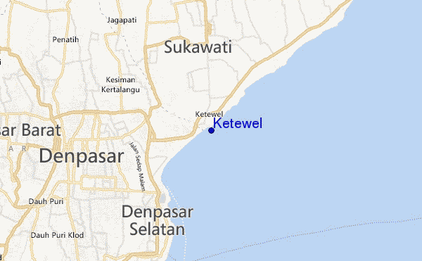 carte de localisation de Ketewel