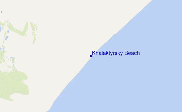carte de localisation de Khalaktyrsky Beach