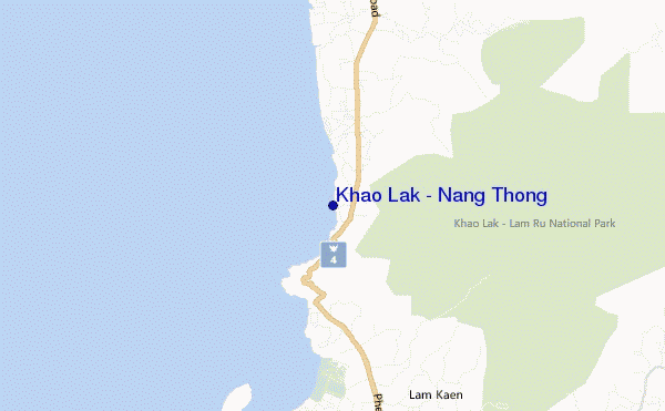 carte de localisation de Khao Lak / Nang Thong