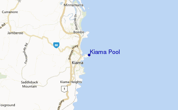 carte de localisation de Kiama Pool