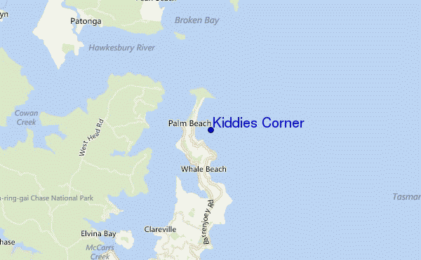 carte de localisation de Kiddies Corner