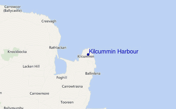 carte de localisation de Kilcummin Harbour