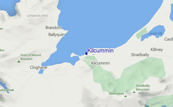 carte de localisation de Kilcummin