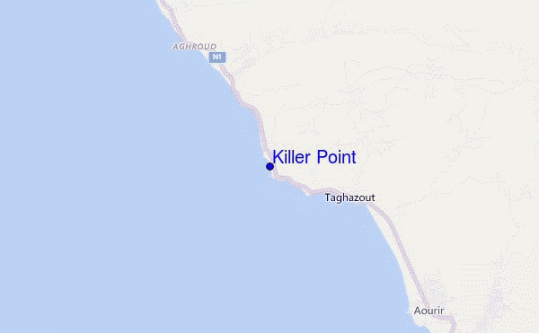 carte de localisation de Killer Point