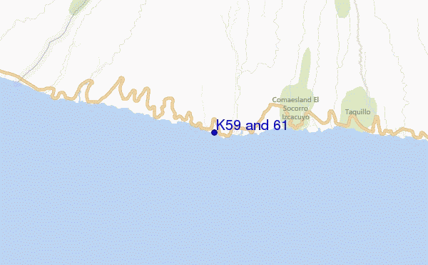 carte de localisation de K59 and 61
