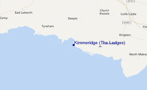 carte de localisation de Kimmeridge (The Ledges)