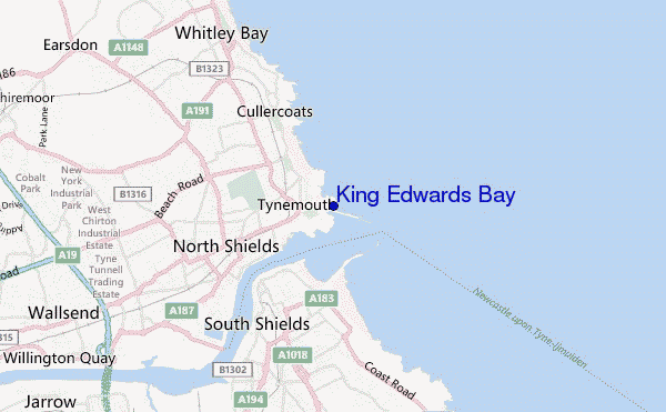 carte de localisation de King Edwards Bay