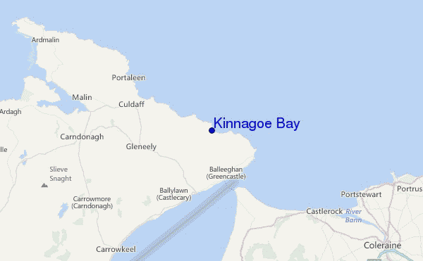Kinnagoe Bay Location Map