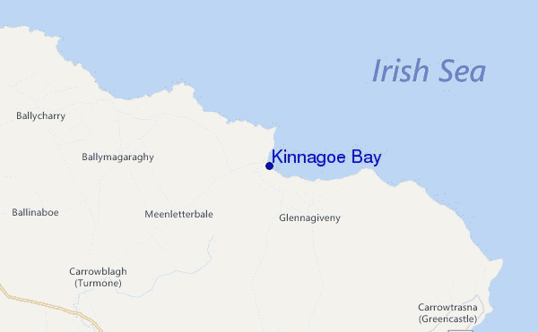 carte de localisation de Kinnagoe Bay
