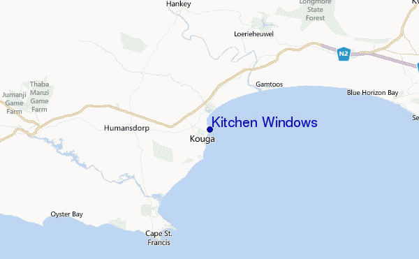 Kitchen Windows Location Map