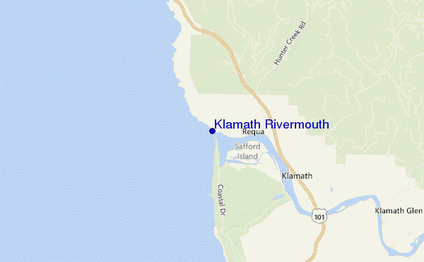carte de localisation de Klamath Rivermouth