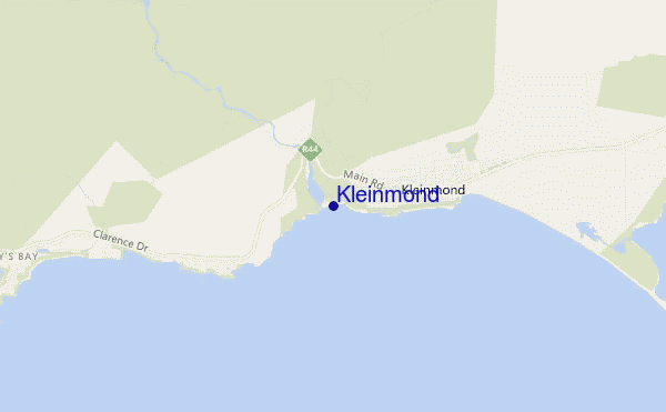 carte de localisation de Kleinmond