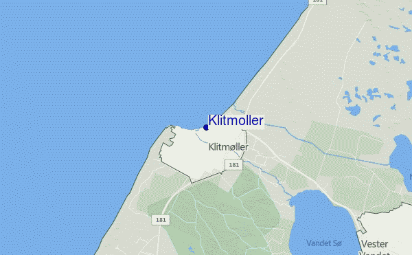 carte de localisation de Klitmoller