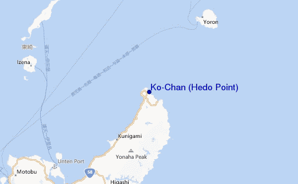 Ko-Chan (Hedo Point) Location Map