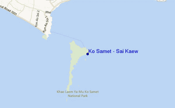 carte de localisation de Ko Samet - Sai Kaew