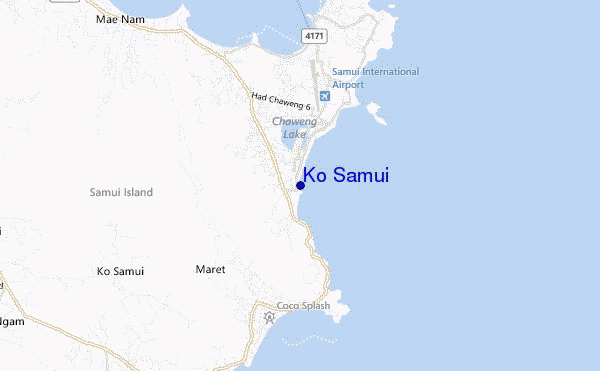 carte de localisation de Ko Samui