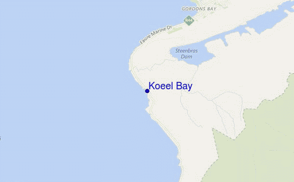 carte de localisation de Koeel Bay