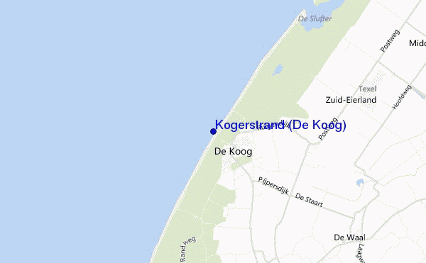 carte de localisation de Kogerstrand (De Koog)
