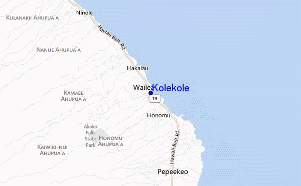 carte de localisation de Kolekole