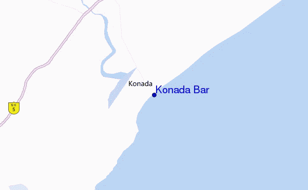 carte de localisation de Konada Bar