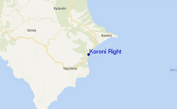 carte de localisation de Koroni Right