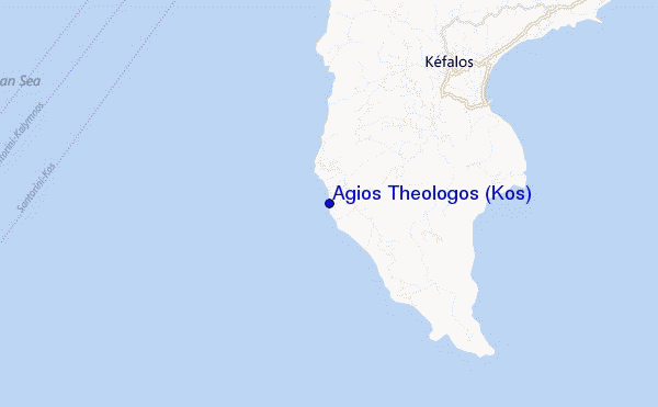 carte de localisation de Agios Theologos (Kos)