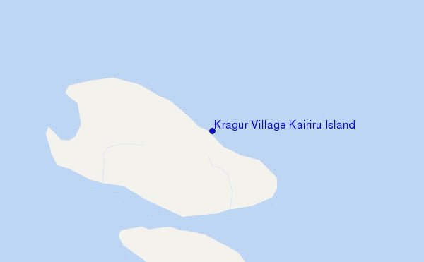carte de localisation de Kragur Village Kairiru Island