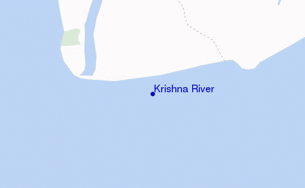carte de localisation de Krishna River