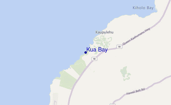 carte de localisation de Kua Bay