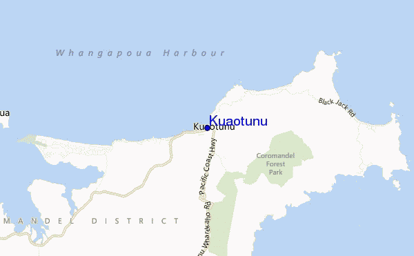 carte de localisation de Kuaotunu