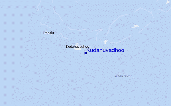 carte de localisation de Kudahuvadhoo