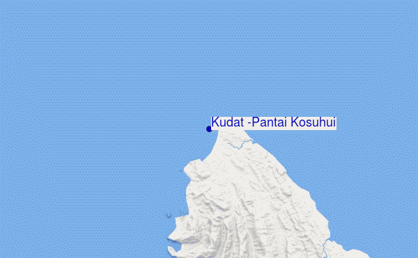 carte de localisation de Kudat (Pantai Kosuhui)