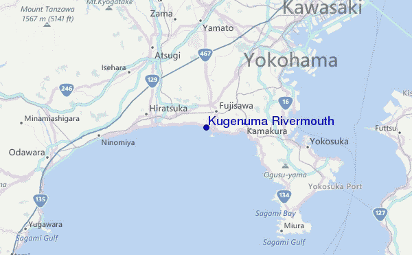 Kugenuma Rivermouth Location Map