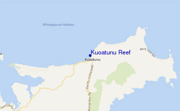 carte de localisation de Kuoatunu Reef