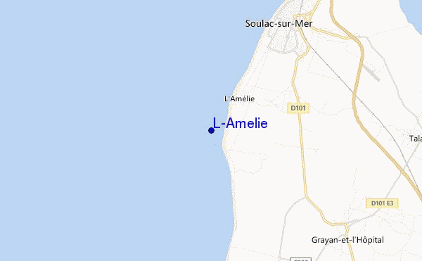 carte de localisation de L'Amelie