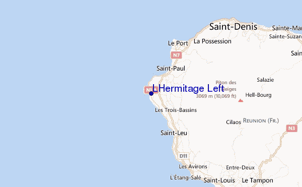 LHermitage Left Location Map