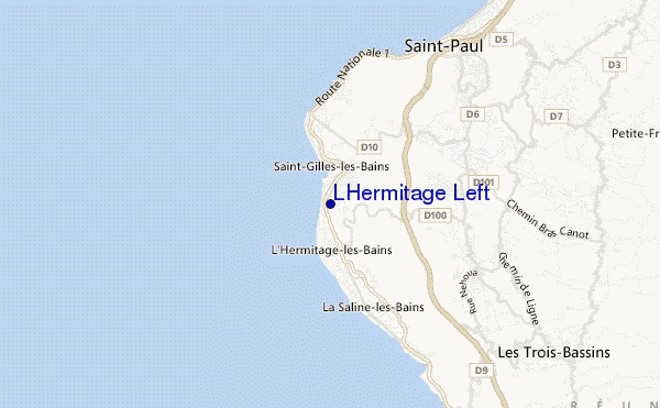carte de localisation de LHermitage Left