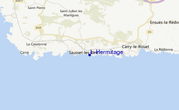 carte de localisation de L'Hermitage