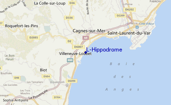 carte de localisation de L'Hippodrome