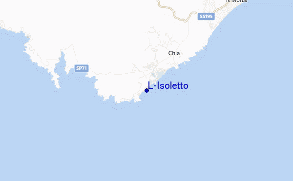 carte de localisation de L'Isoletto