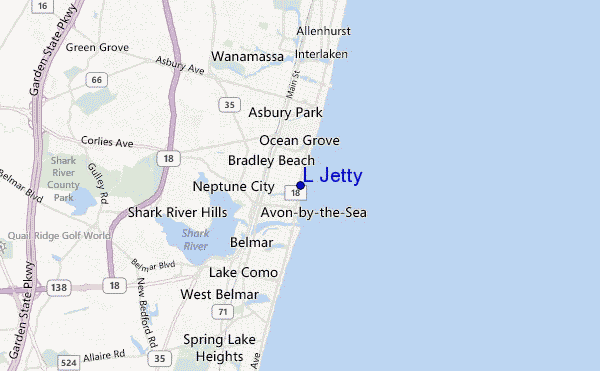 carte de localisation de L Jetty